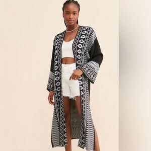 Anthropologie Ollari Embroidered Duster Cardigan!